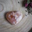 Cœur☽ Quartz rose, Quartz fumé ou Agate fleur – Image 9