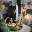 Bougie de sorcellerie☽ blanche