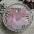 Cœur☽ Quartz rose, Quartz fumé ou Agate fleur