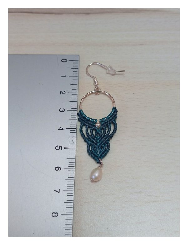 Boucles d'oreilles macramé - Reflets d'Ailleurs – Image 2