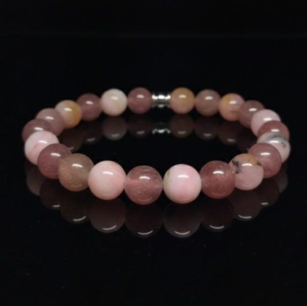 "Besos De Luz" Opale Africaine & Quartz Fraise – Image 2