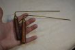 Baguettes de radiesthésie : 26cm x 12,5cm, manche bois d'hévéa Ø 18mm, tige laiton Ø 3mm - Fait-main – Image 5