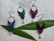 Boucles d'oreilles macramé - Reflets d'Ailleurs