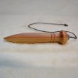 Pendule de radiesthésie : 9cm 20g, bois de genévrier et cristal de roche - Fait-main