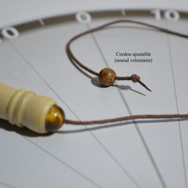 Pendule de radiesthésie : 7,5cm 12,5g, bois de peuplier et oeil de tigre - Fait-main – Image 5
