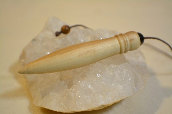 Pendule de radiesthésie : 7,5cm 12,5g, bois de peuplier et oeil de tigre - Fait-main – Image 9