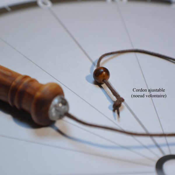 Pendule de radiesthésie : 6cm 10g, bois de genévrier et cristal de roche - Fait-main – Image 7