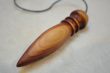 Pendule de radiesthésie : 8cm 18,5g, bois de genévrier et obsidienne dorée - Fait-main – Image 4
