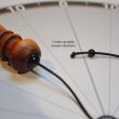 Pendule de radiesthésie : 8cm 18,5g, bois de genévrier et obsidienne dorée - Fait-main – Image 6