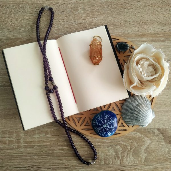 Mini carnet doré A6 - Fleur de vie – Image 3